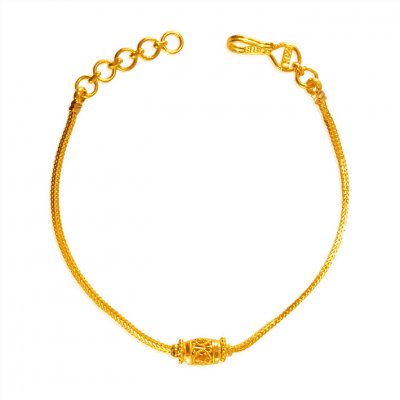 22Kt Yellow Gold Ball Bracelet ( Ladies Bracelets )