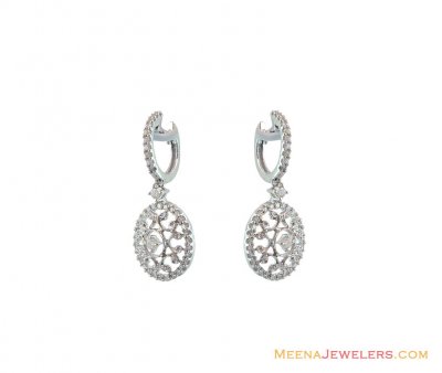 White Gold Diamond 18K ( Diamond Earrings )