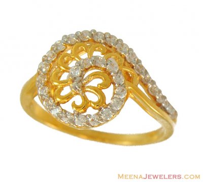 Indian Designer Ring (22 karat) ( Ladies Signity Rings )