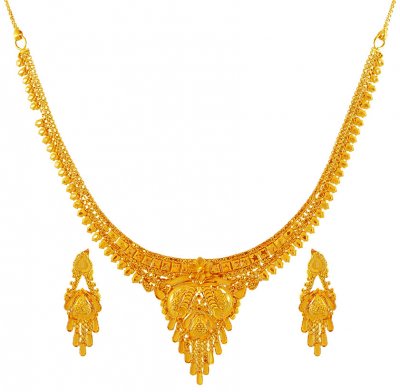 Necklace Earring Set 22K ( 22 Kt Gold Sets )