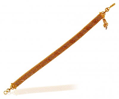 22K Gold Two Tone Ladies Bracelet  ( Ladies Bracelets )