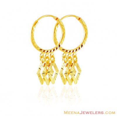 22k Gold Hoop Earrings ( Hoop Earrings )