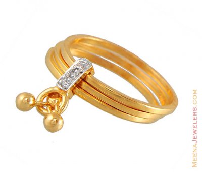 Signity Ring With Dangling ( Ladies Signity Rings )
