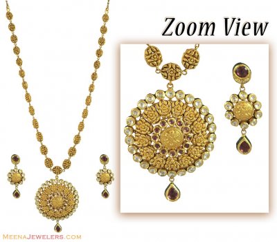 22k Designer Kundan Patta Haar  ( Bridal Necklace Sets )
