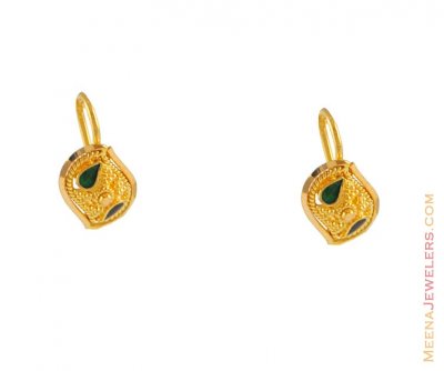22k Gold small earring ( 22Kt Gold Fancy Earrings )