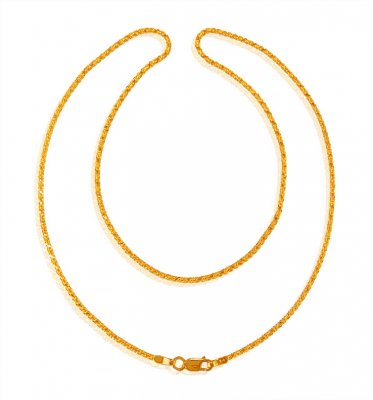 22 karat Gold Flat Chain  ( Plain Gold Chains )