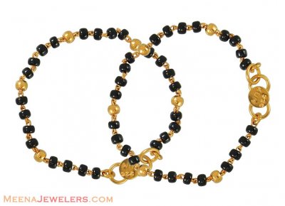 Baby Bracelet with Black Beads ( Black Bead Bracelets )