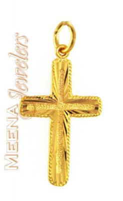 Cross Pendant (22Kt Gold) ( Jesus Cross Pendants )