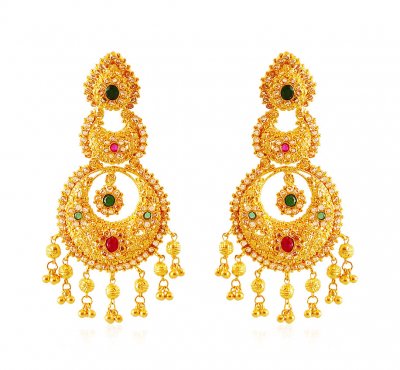 22Kt Gold Chand bali ( Exquisite Earrings )