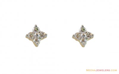 18k Gold Diamond Earrings  ( Diamond Earrings )