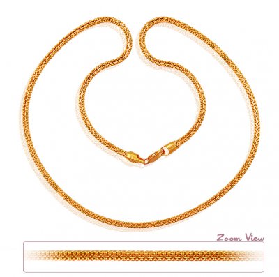 22k Fancy Gold Chain (20 Inches) ( Men`s Gold Chains )