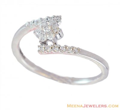 Fancy Floral 18K Gold Diamond Ring  ( Diamond Rings )