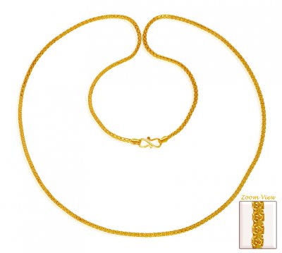 22 Kt Gold Chain (24 In) ( Men`s Gold Chains )