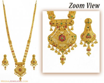Indian Bridal Necklace Set (22K) ( Bridal Necklace Sets )