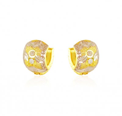 22k Gold Rhodium Finish Clip Ons ( Clip On Earrings )