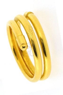 22Kt ladies gold sprial ring ( Ladies Gold Ring )