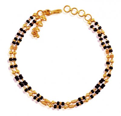 22k Gold Layered Beads Bracelet ( Ladies Bracelets )