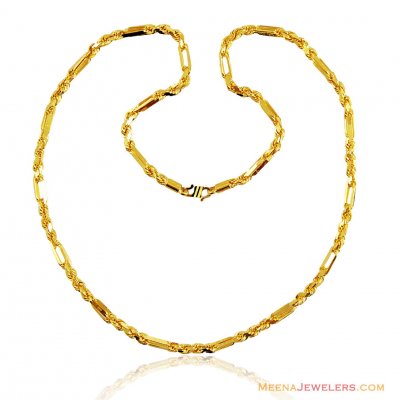 Mens 20 in Strong Thick Rope Chain ( Men`s Gold Chains )