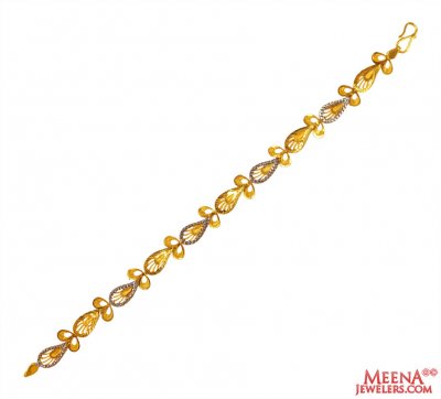 22k Gold Ladies Fancy Bracelet ( Ladies Bracelets )