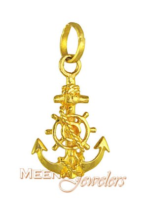 Gold Anchor Pendant ( Fancy Pendants )
