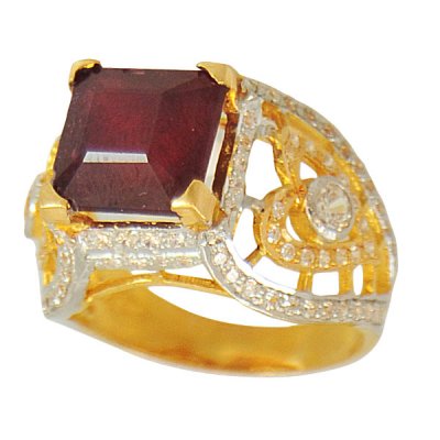 22k Designer Ladies Ring ( Ladies Rings with Precious Stones )