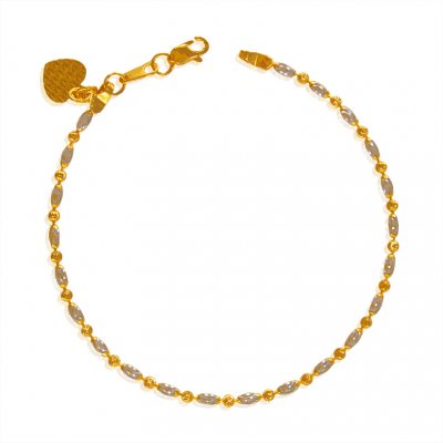 22Kt Gold Fancy Bracelet for Girls ( Ladies Bracelets )