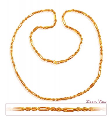 22K Cartier Rope Gold Chain ( Men`s Gold Chains )