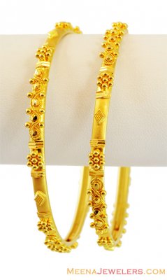 22K Traditional Indian Gold Bangles ( Gold Bangles )