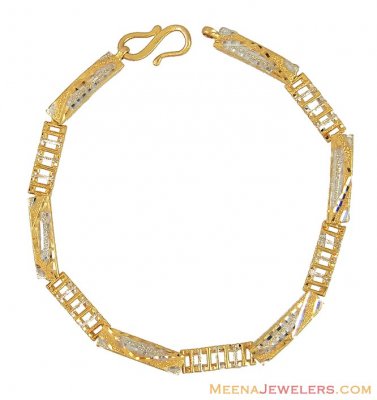 Gold Two Tone Bracelet ( Ladies Bracelets )