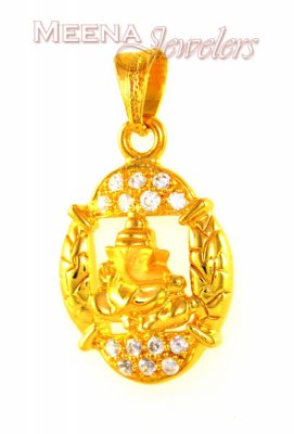 22Kt Gold Ganesh Pendant ( Ganesh, Laxmi and other God Pendants )