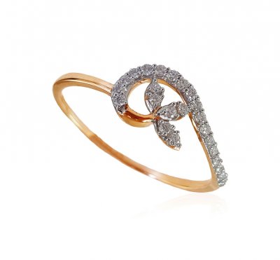 18kt Rose Gold Diamond Ring ( Diamond Rings )