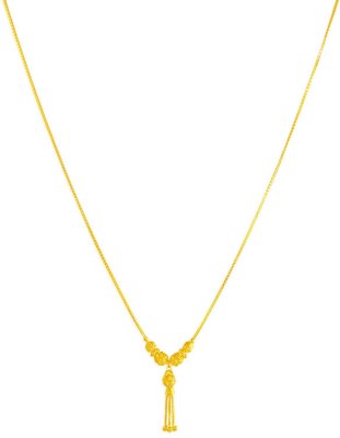 22 Karat Gold Light Necklace ( 22Kt Gold Fancy Chains )