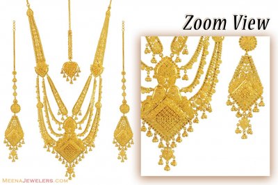 22K Indian Bridal Necklace set ( Bridal Necklace Sets )