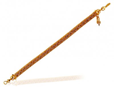 22K Gold Two Tone Bracelet  ( Ladies Bracelets )