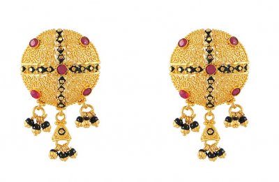 Gold Tops with Ruby ( 22 Kt Gold Tops )