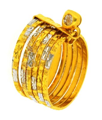 22Kt Gold Fancy Ladies Ring ( Ladies Gold Ring )