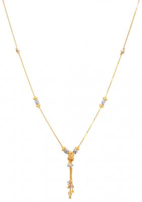 22K Gold Two Tone Dokia Chain  ( 22Kt Gold Fancy Chains )