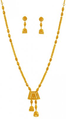 Gold Balls Necklace Set ( 22 Kt Gold Sets )