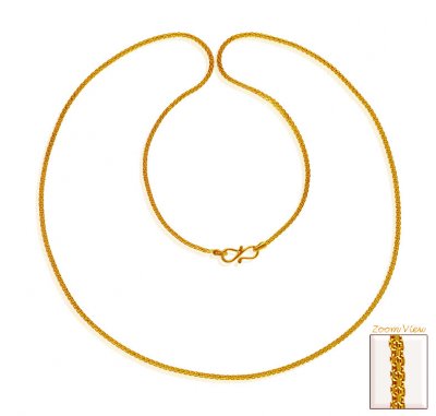 22K Gold Chain (24 In) ( Men`s Gold Chains )