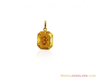 Holy OM Gold Pendant (22 Karat) ( Om Pendants )