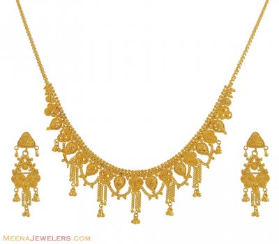 22K Gold Light Necklace Set ( Light Sets )