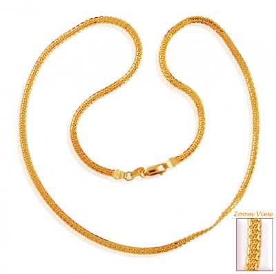 22K Gold Chain (18 In) ( Men`s Gold Chains )