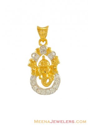22K Gold Ganesha Pendant ( Ganesh, Laxmi and other God Pendants )
