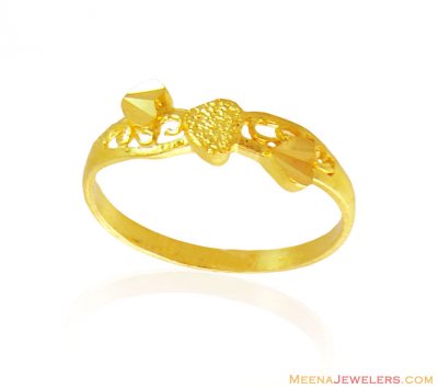22K Gold Fancy Gold Ring ( Ladies Gold Ring )