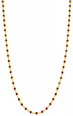 22 Karat Gold Emerald Ruby Chain ( 22Kt Gold Fancy Chains )