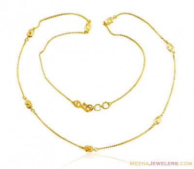 Beautiful 22K Gold Ladies Chain ( 22Kt Gold Fancy Chains )