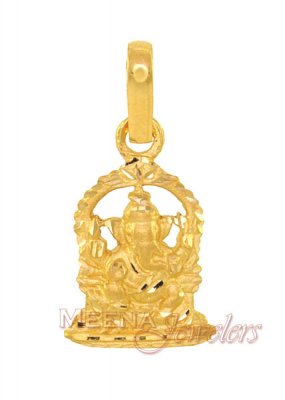 Gold Ganesh Pendant ( Ganesh, Laxmi and other God Pendants )