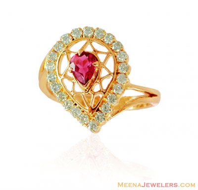 Designer 18K Ladies Diamond Ring ( Diamond Rings )