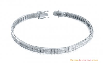 18k White Gold Fancy Bracelet ( Ladies Bracelets )