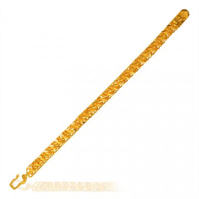22 Karat Gold Mens Wide Bracelet ( Men`s Bracelets )